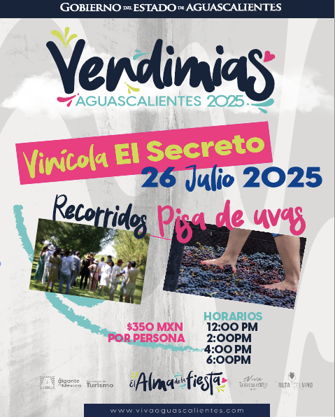Recorrido y pisa de uvas