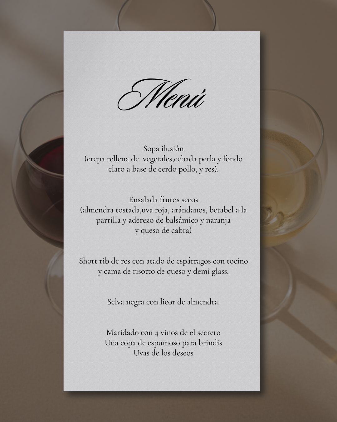 Cena año nuevo sin transporte