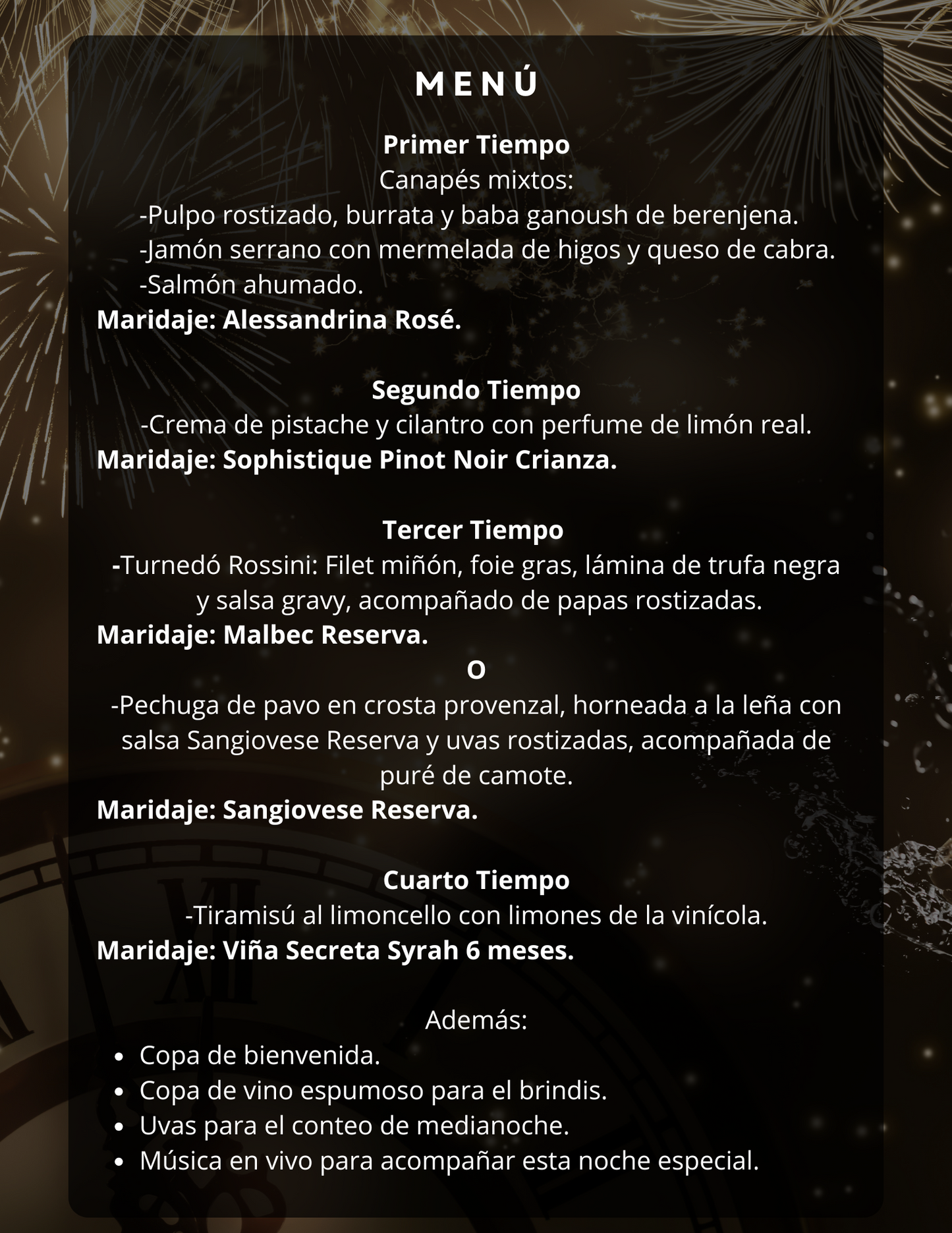 CENA GALA FIN DE AÑO